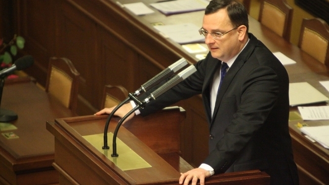 Projev premiéra na jednání 34. schůze Poslanecké sněmovny