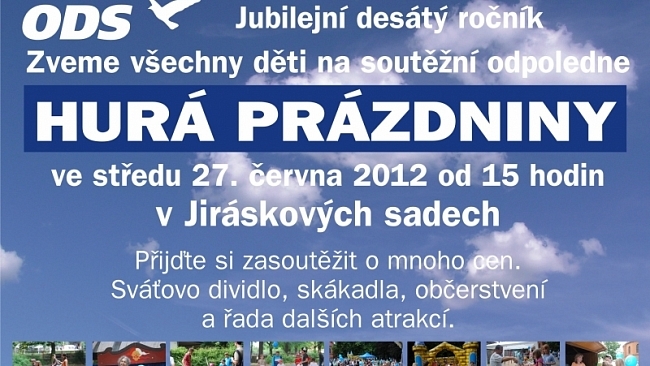 Pozvánka na desátý ročník Hurá prázdniny