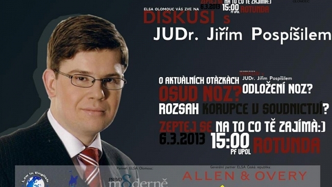 Diskuse s Jiřím Pospíšilem v Olomouci