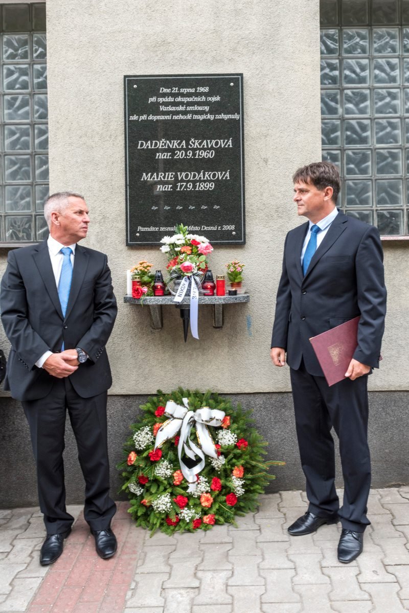 Desná 21. 8. – uctění památky obětí okupace