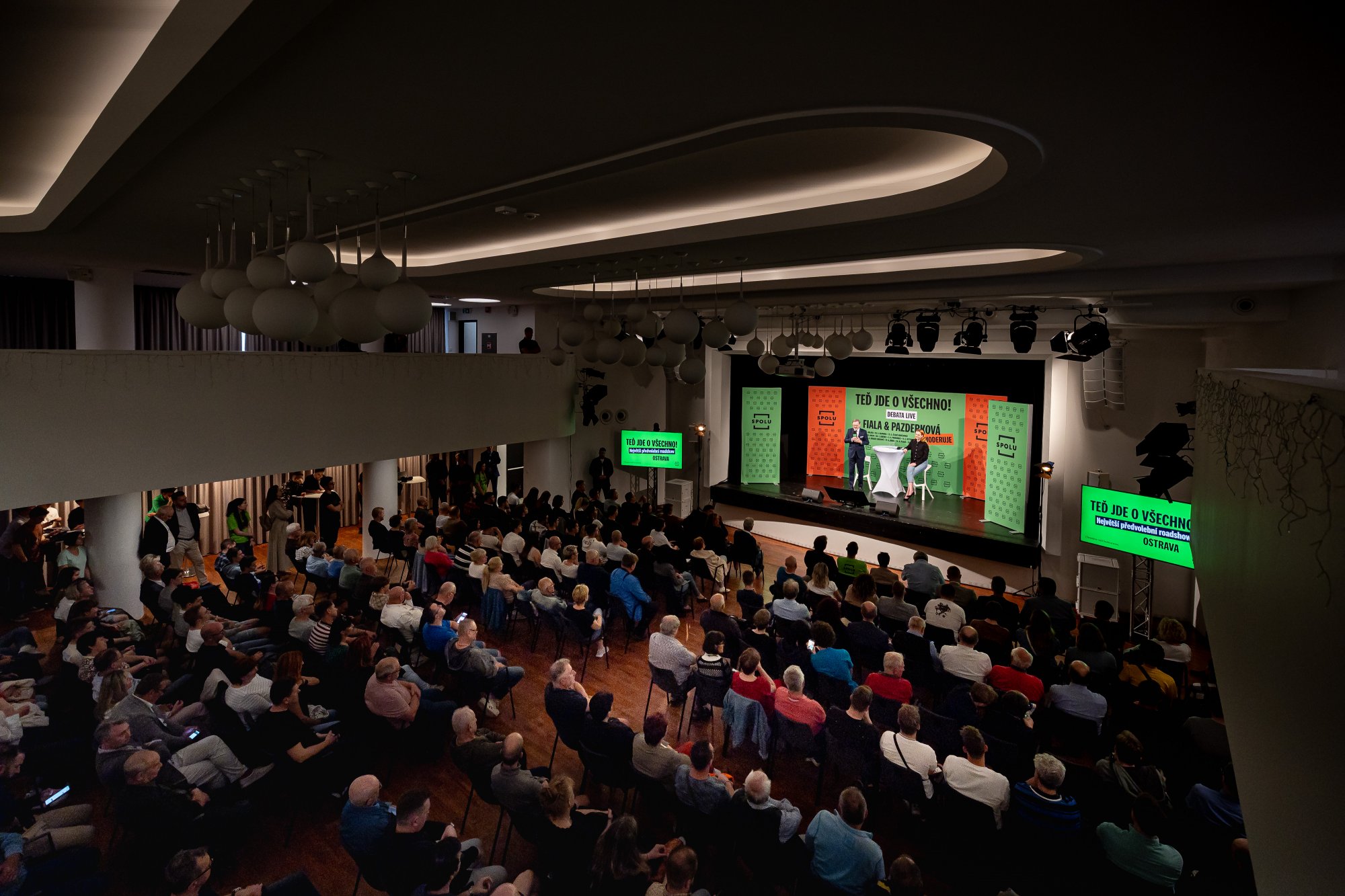 Sedmou zastávkou debatní tour Petra Fialy byla Ostrava
