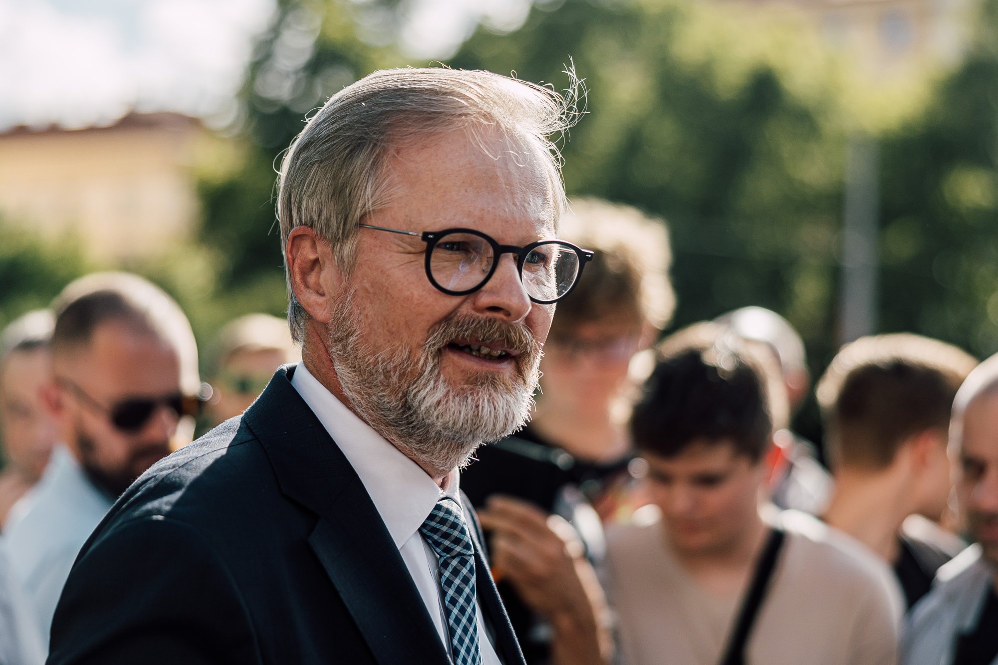 Chápu obavy lidí z války, říká Petr Fiala. Varuje před vládou národní zrady