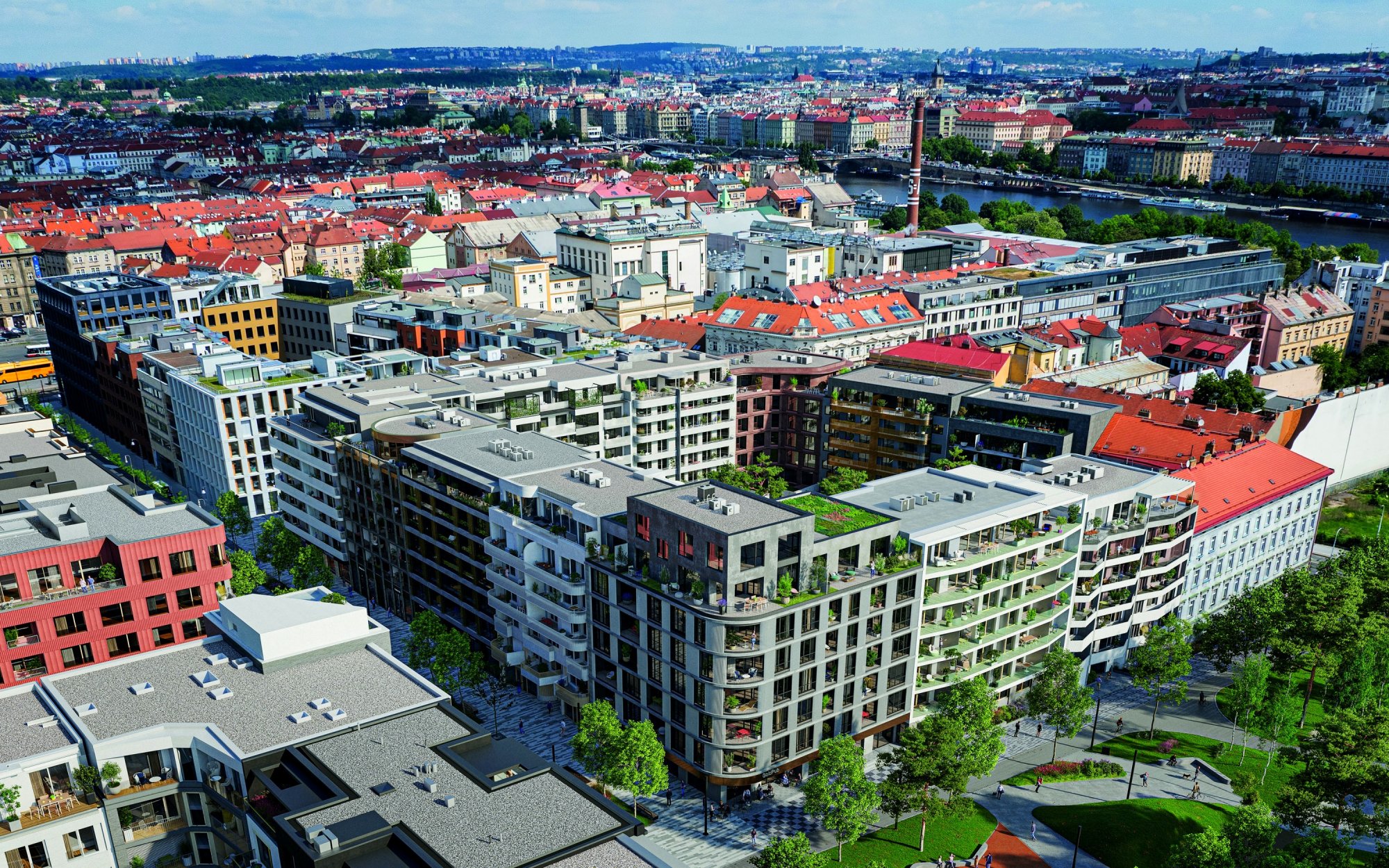 Smíchov se mění před očima. Z nevyužitého brownfieldu se stává moderní čtvrť