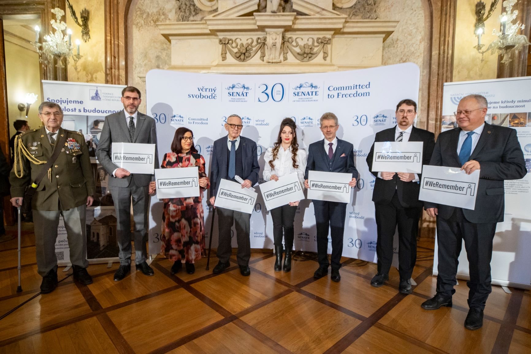 Český Senát si připomněl oběti holocaustu při tradičním setkání ve Valdštejnském paláci