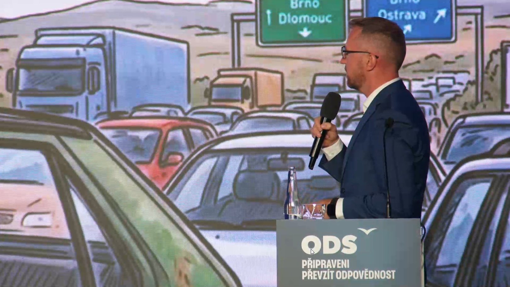 Vystoupení stínového ministra dopravy Jakuba Stárka na ideové konferenci ODS v programovém bloku Ekonomika, finance a infrastruktura