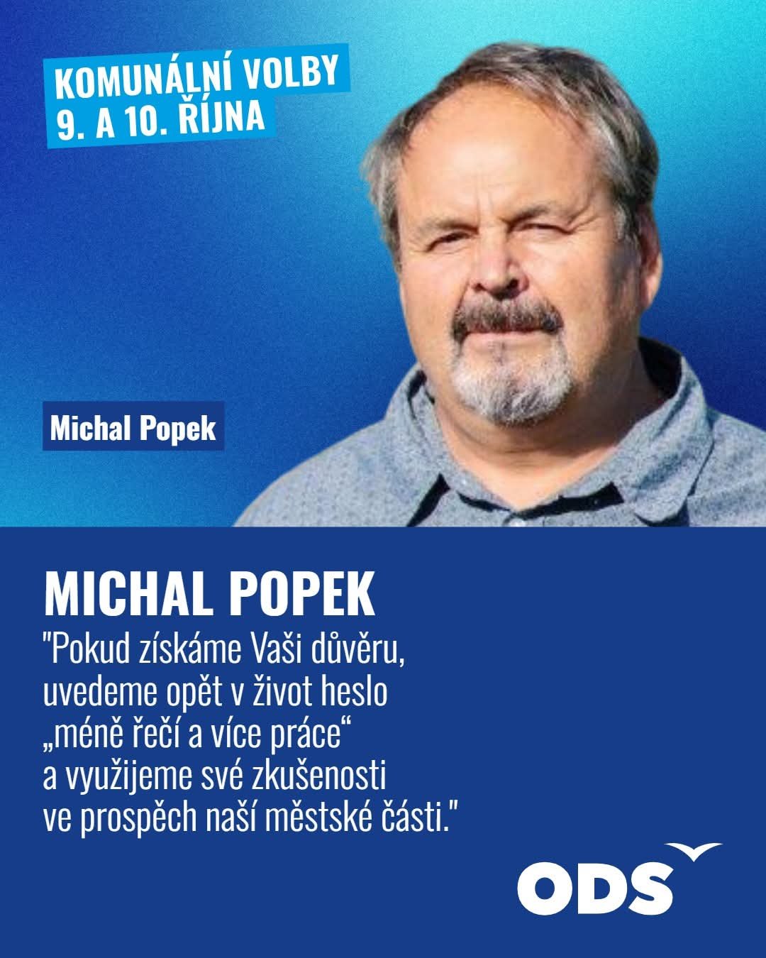 Představení kandidáta Michal Popek