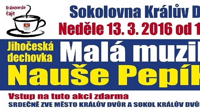 V Králově Dvoře budou nedělní čaje s muzikou