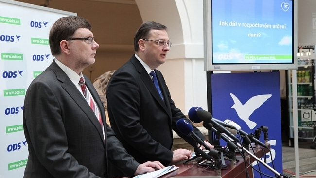 ODS je připravena ke koaliční dohodě na rozpočtovém určení daní