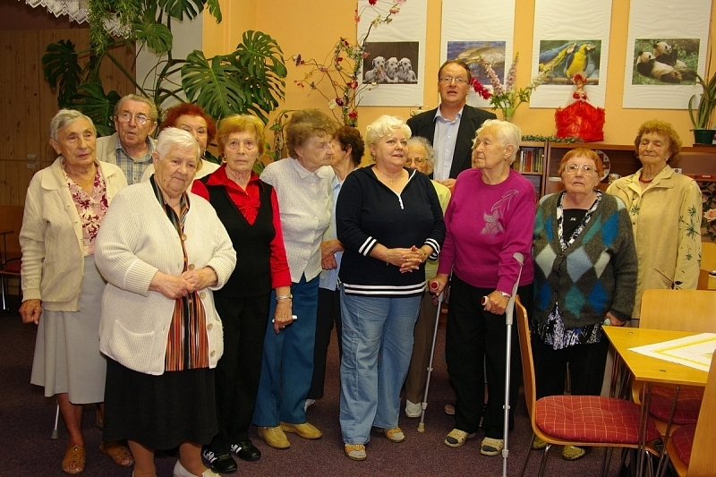 Vladislav Raška na návštěvě Klubu seniorů v Děčíně