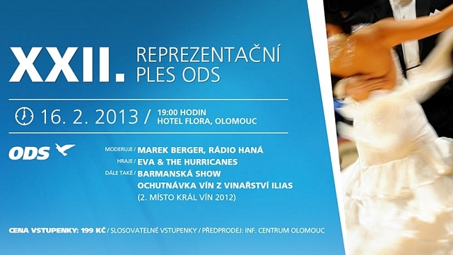 Ples ODS v Olomouci