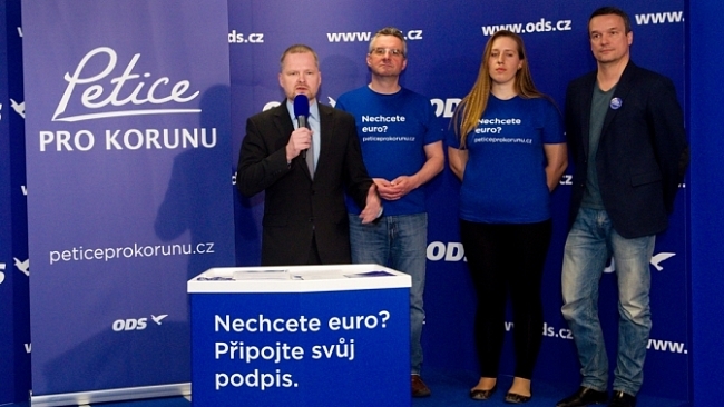 ODS spustila petici pro českou korunu
