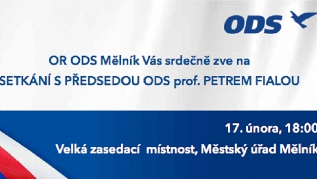 Pozvánka na diskuzní sněm s předsedou ODS prof. Petrem Fialou