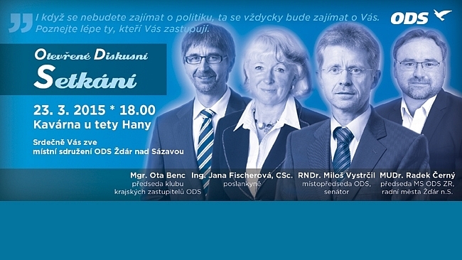 Otevřené diskusní setkání ve Žďáru nad Sázavou