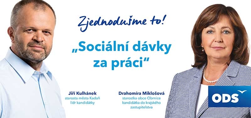 ODS nechce rušit sociální dávky, lidé si je však musejí zasloužit