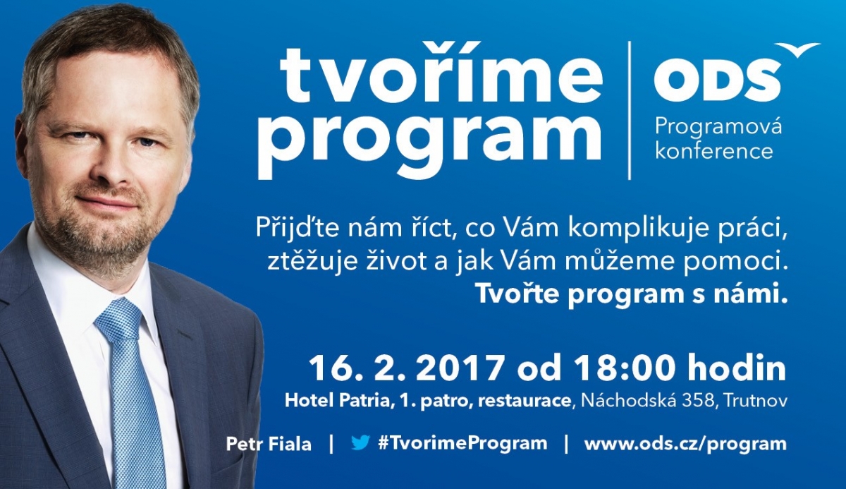 Tvoříme program - pozvánka na veřejnou diskusi 16. 2. 2017 v Trutnově