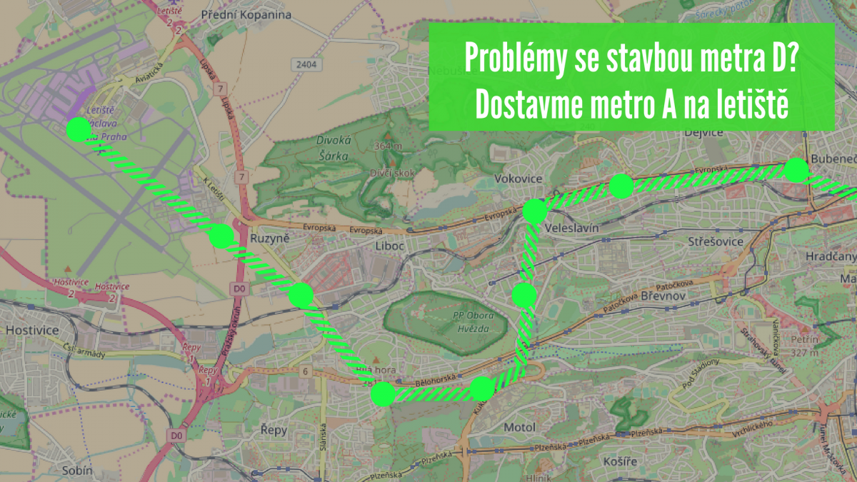 Když jsou problémy kolem stavby metra D, dostavme metro A na letiště