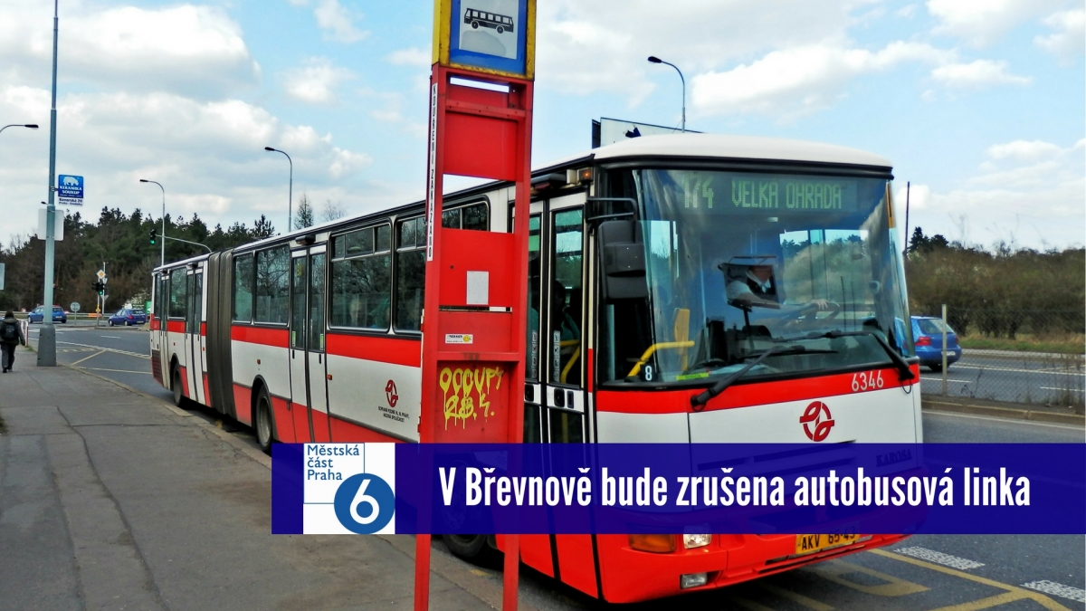 V Břevnově bude zrušena autobusová linka