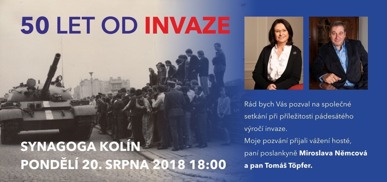 50 let od invaze - pozvánka