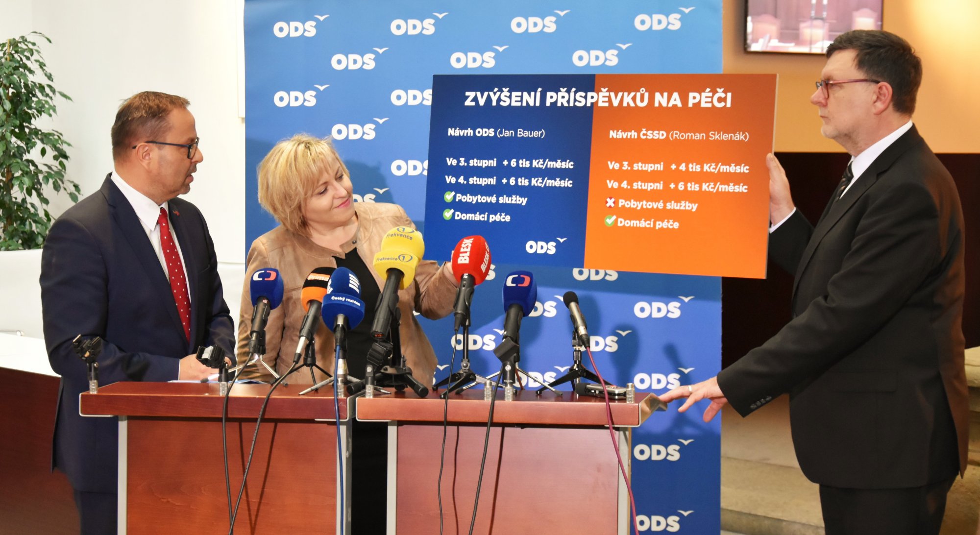 ODS: Navrhujeme zvýšení příspěvku na péči o 6 tis. Kč pro osoby ve 3. i 4. stupni závislosti