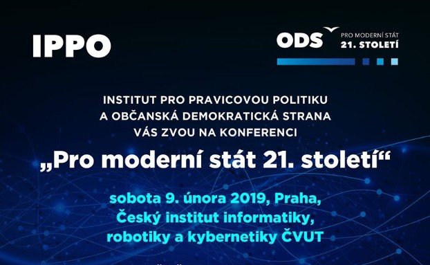 Pozvánka na konferenci IPPO a ODS: „Pro moderní stát 21. století“