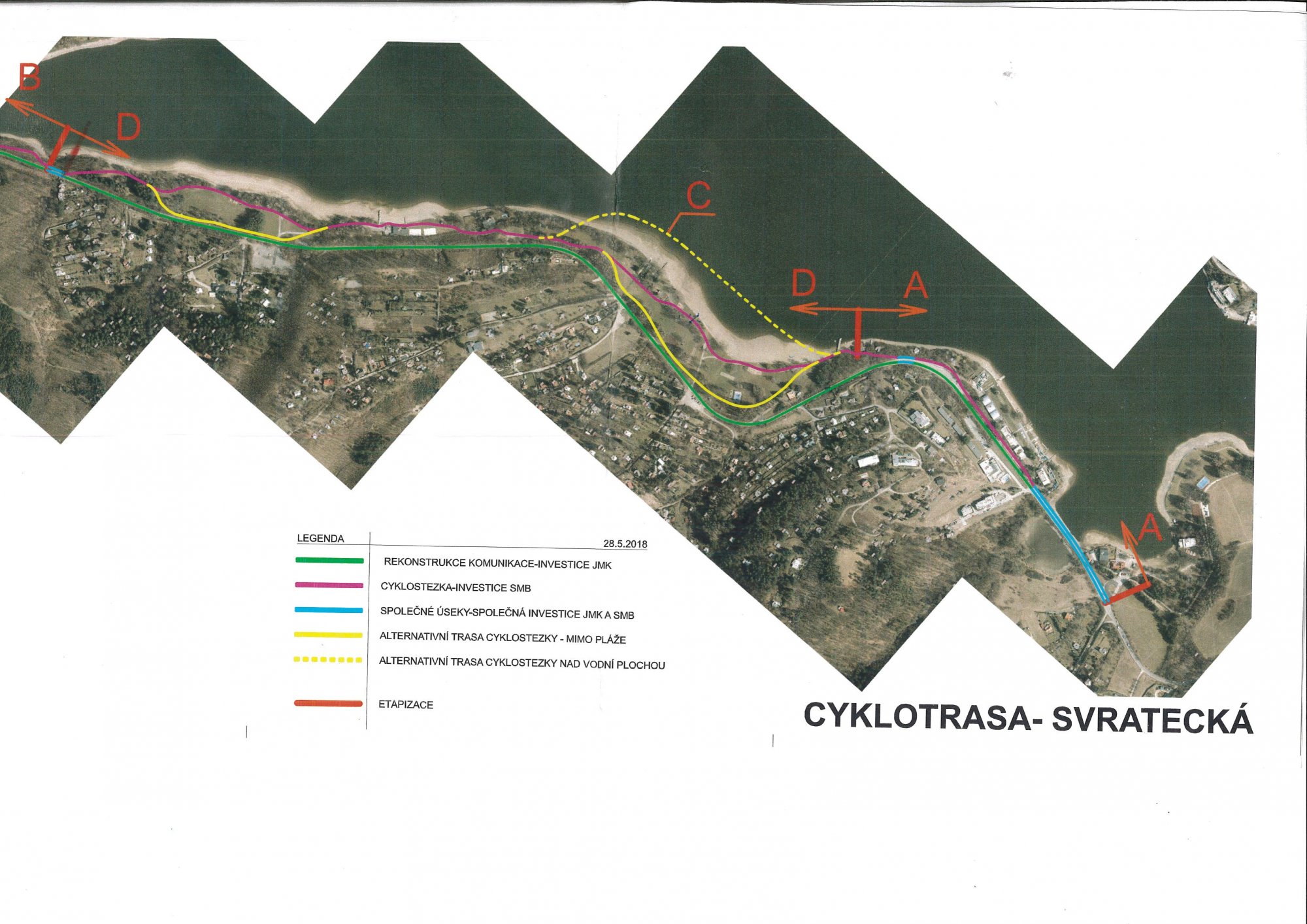 Cyklostezka Svratecká (úsek Hrad Veveří-Rakovec)