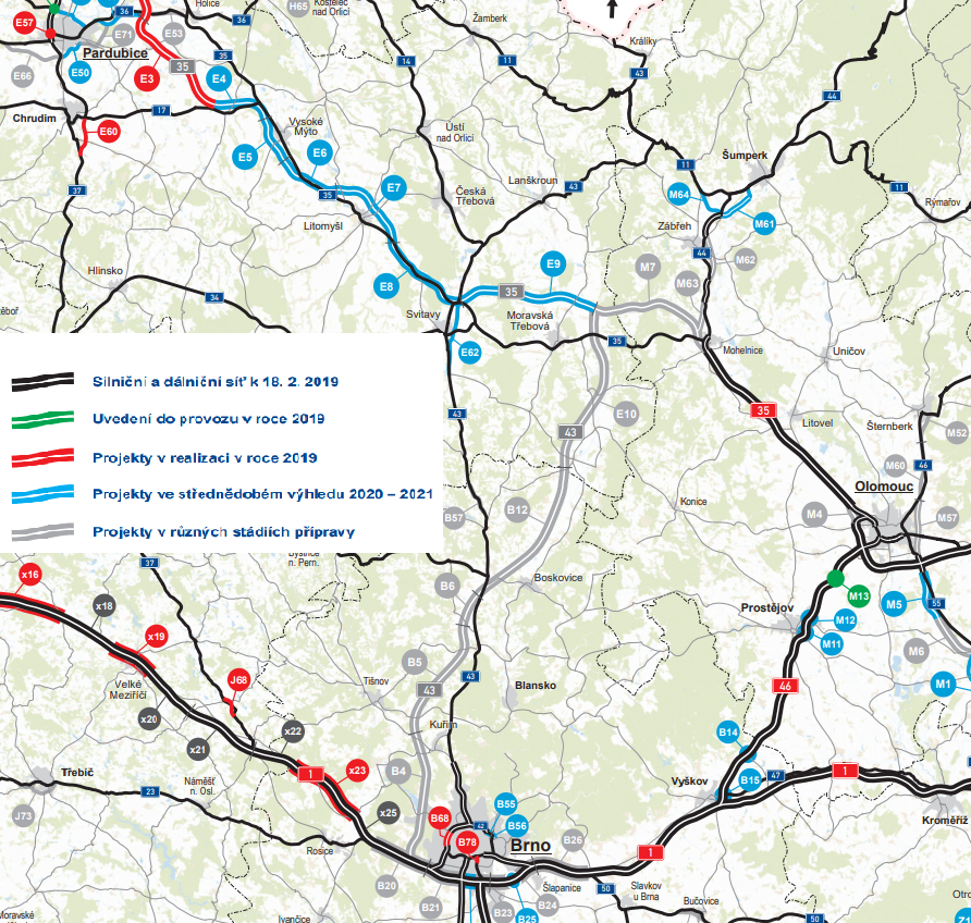 ?43 – transevropská cesta?