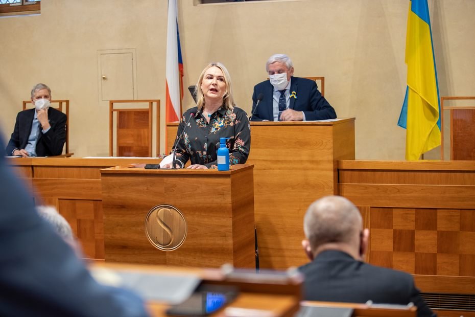 Projev na mimořádné schůzi Senátu k ruské invazi