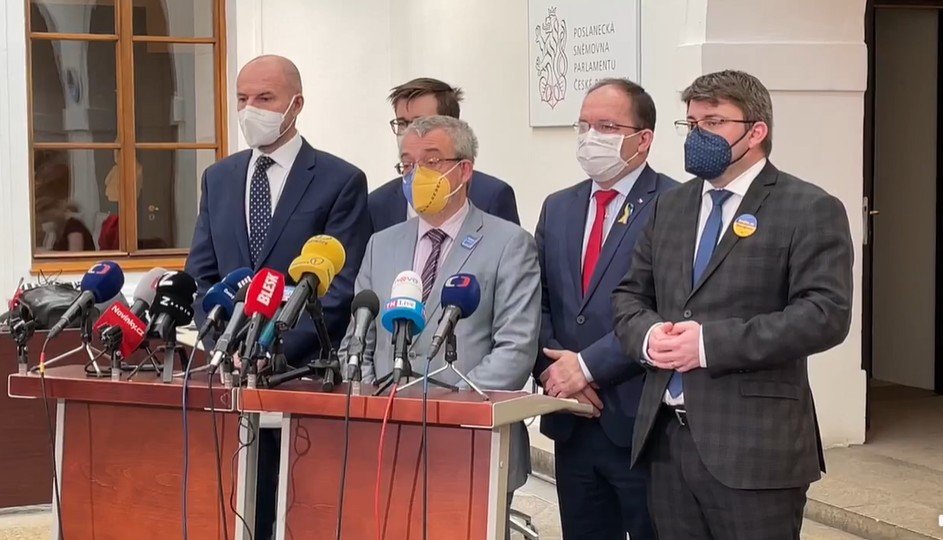 Koalice SSPOLU a Piráti a Starostové: Situace na Ukrajině je vážná, ve Sněmovně chceme vše projednat v klidu