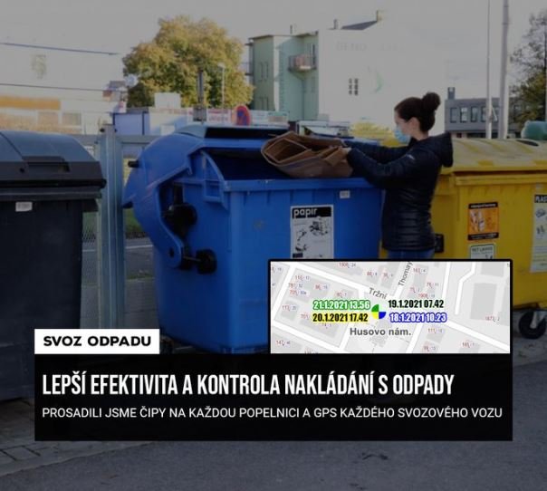 Lepší efektivita a kontrola nakládání s odpady