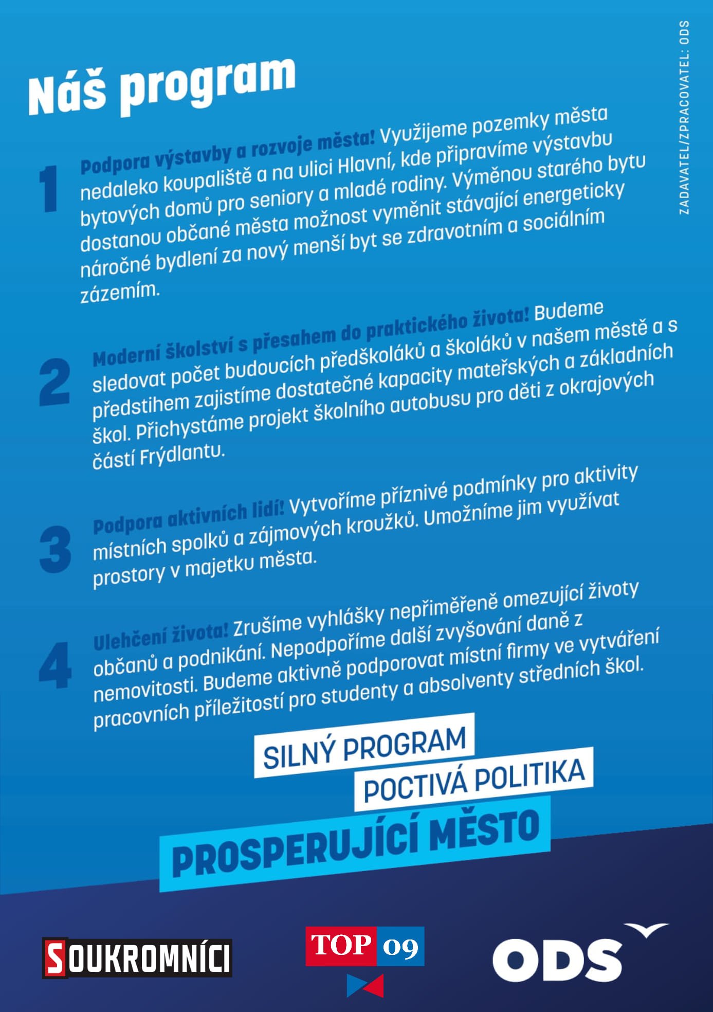 Volební program pro Frýdlant nad Ostravicí