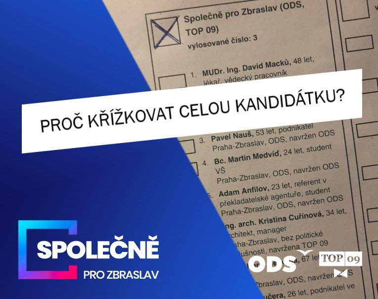 Proč křížkovat celou kandidátku