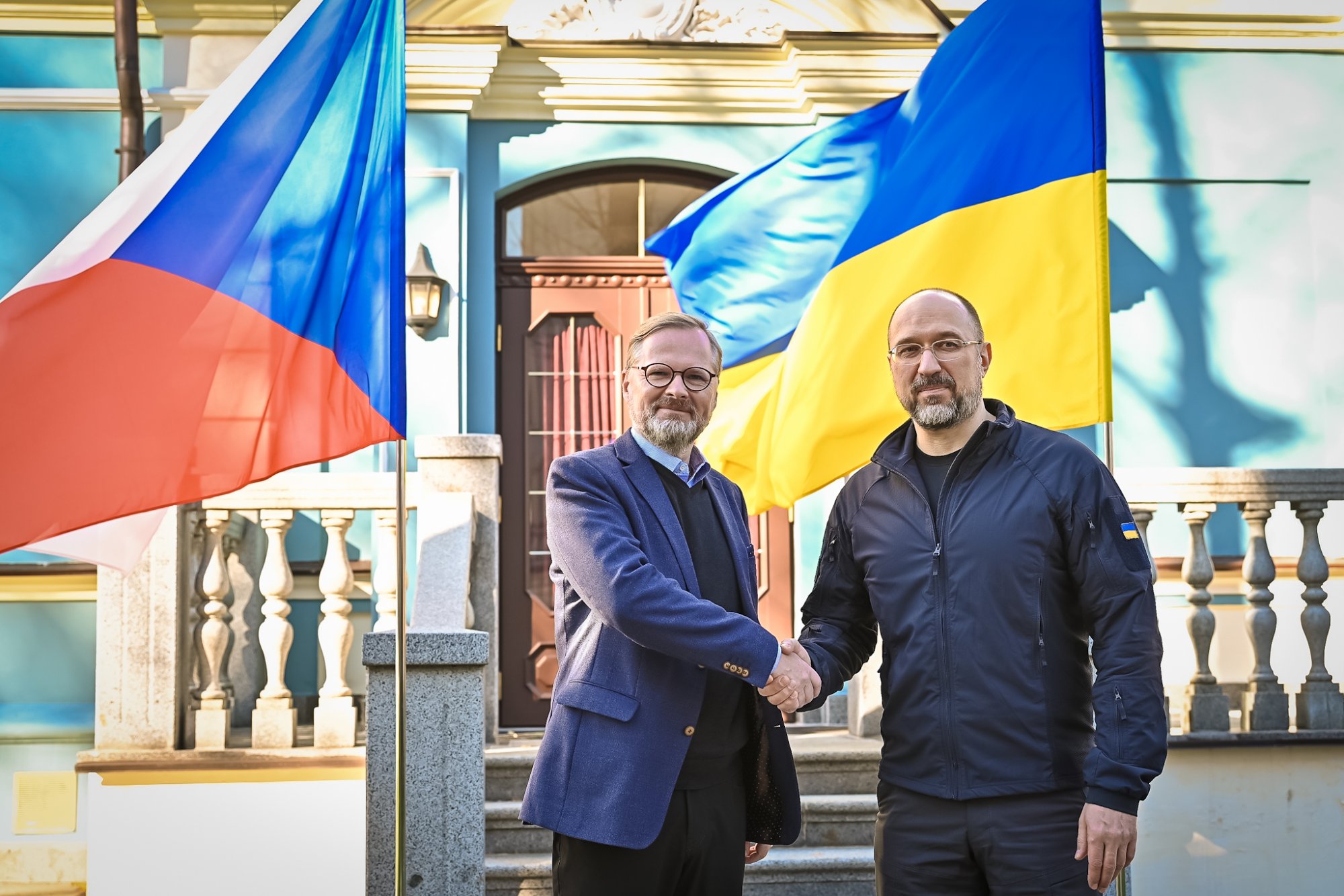 Členové vlád České republiky a Ukrajiny jednali společně v Kyjevě