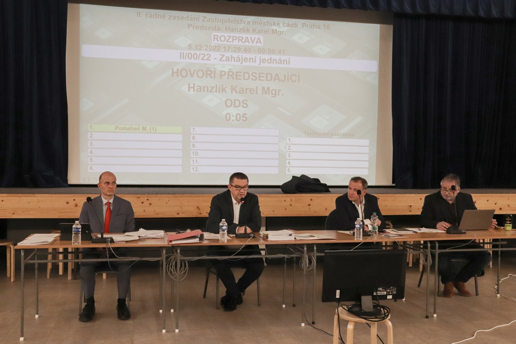 Závěry jednání zastupitelstva MČ Praha 16 ze zasedání dne 5. prosince 2022