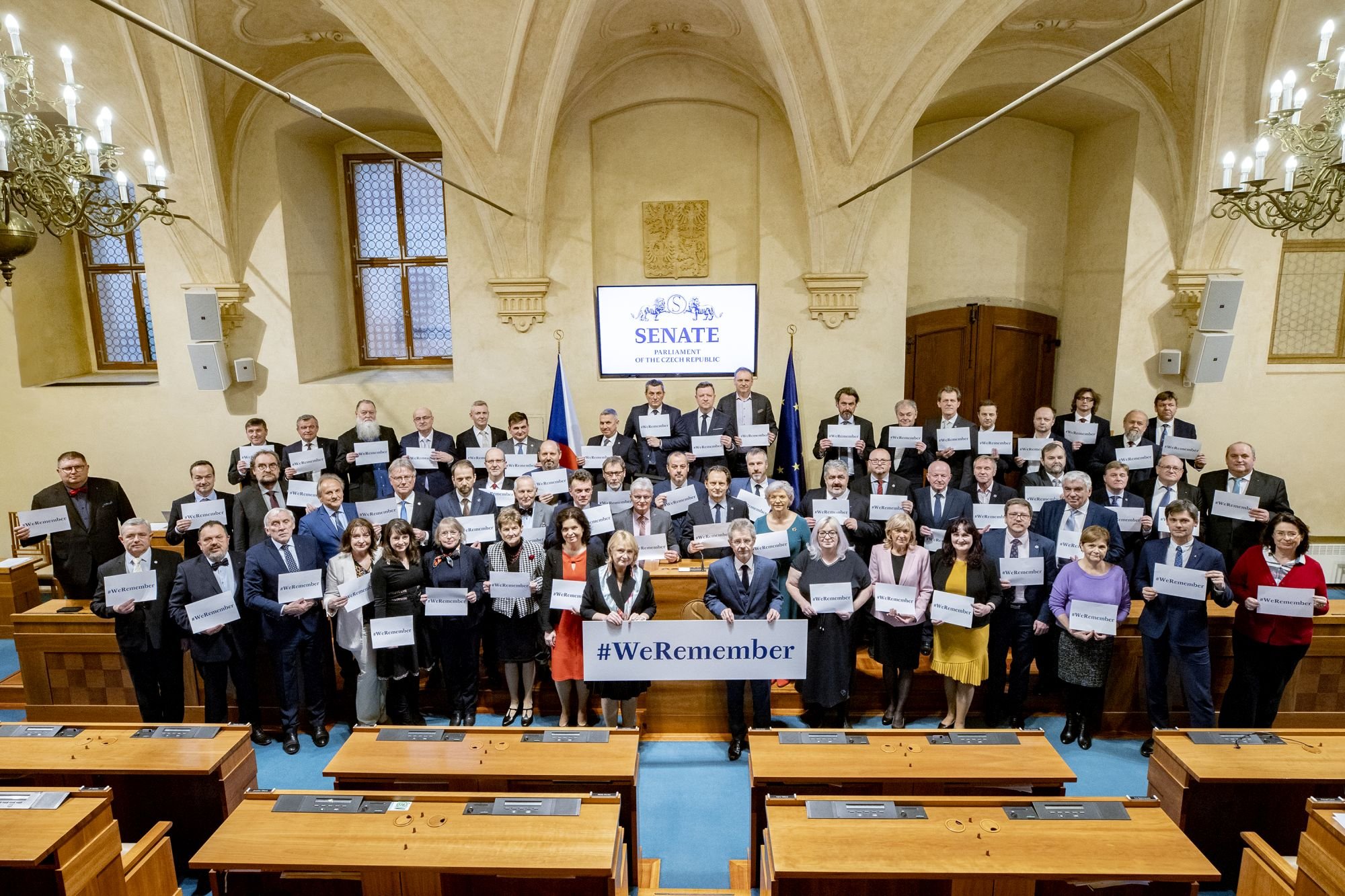 Senát si připomněl Den památky obětí holocaustu vzpomínkovým setkáním i kampaní #WeRemember