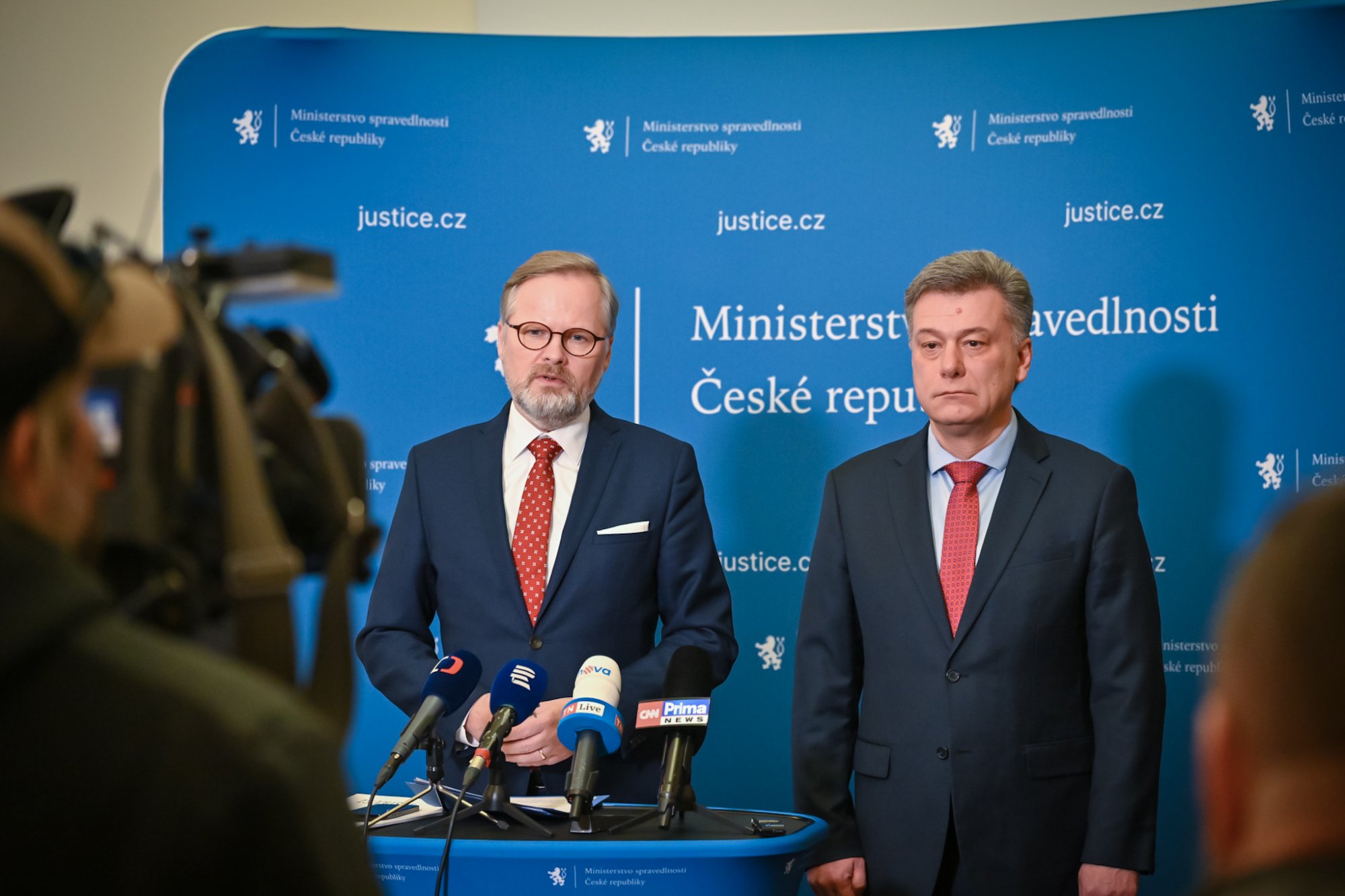 Premiér Petr Fiala navštívil Ministerstvo spravedlnosti