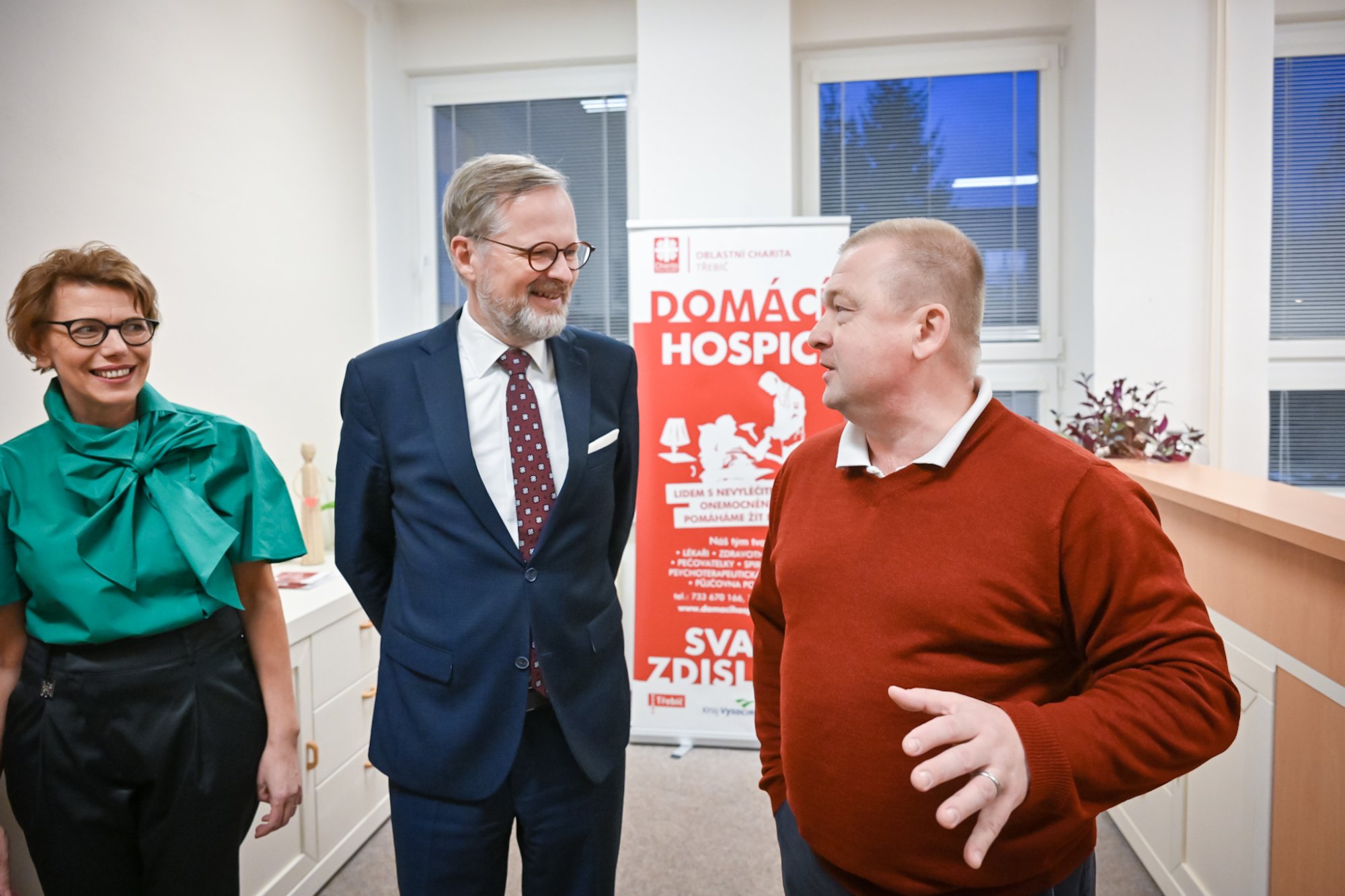 Premiér Fiala navštívil Kraj Vysočina