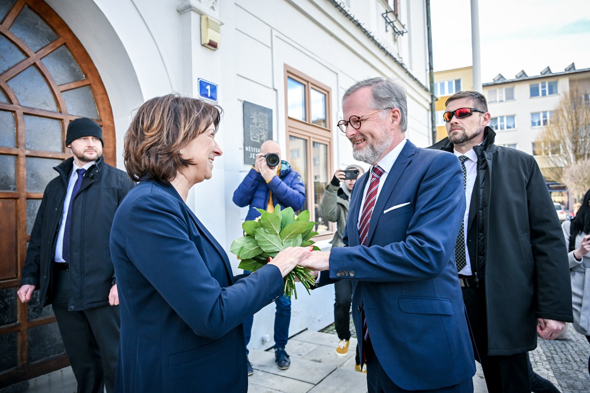 Premiér Petr Fiala na Jesenicku ujišťoval, že vláda nezapomíná na regionální problémy