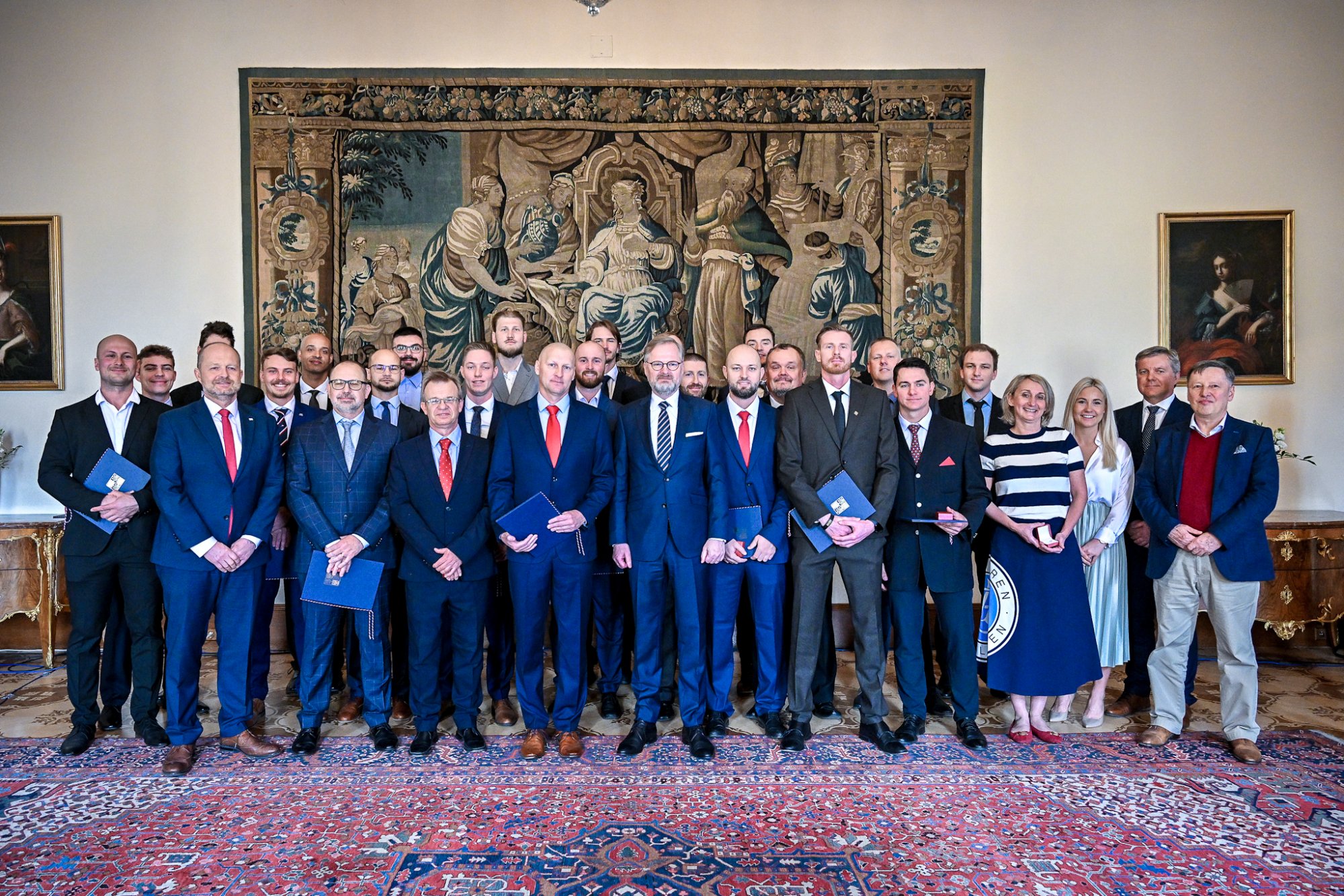 Premiér ocenil národní baseballový tým za skvělou reprezentaci ČR