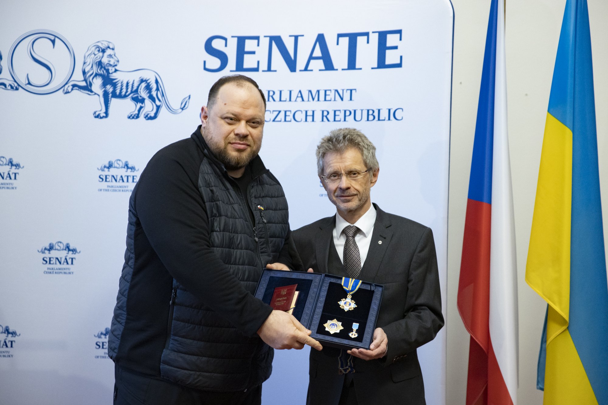 Předseda Senátu k ukrajinskému státnímu vyznamenání: Ocenění přebírám za všechny české občany
