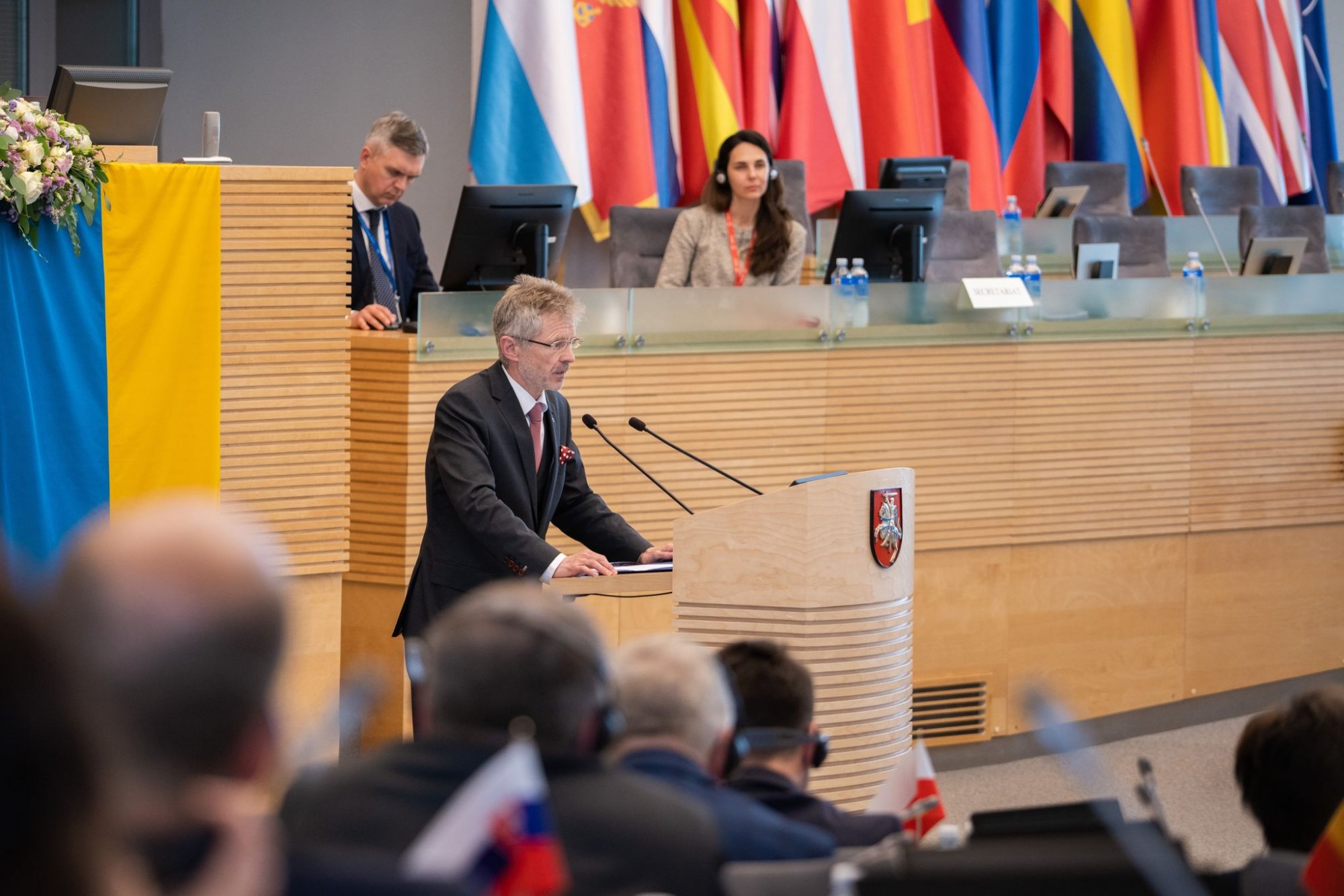 Předseda Senátu Vystrčil na parlamentním summitu NATO: Ukrajina je náš společný úkol