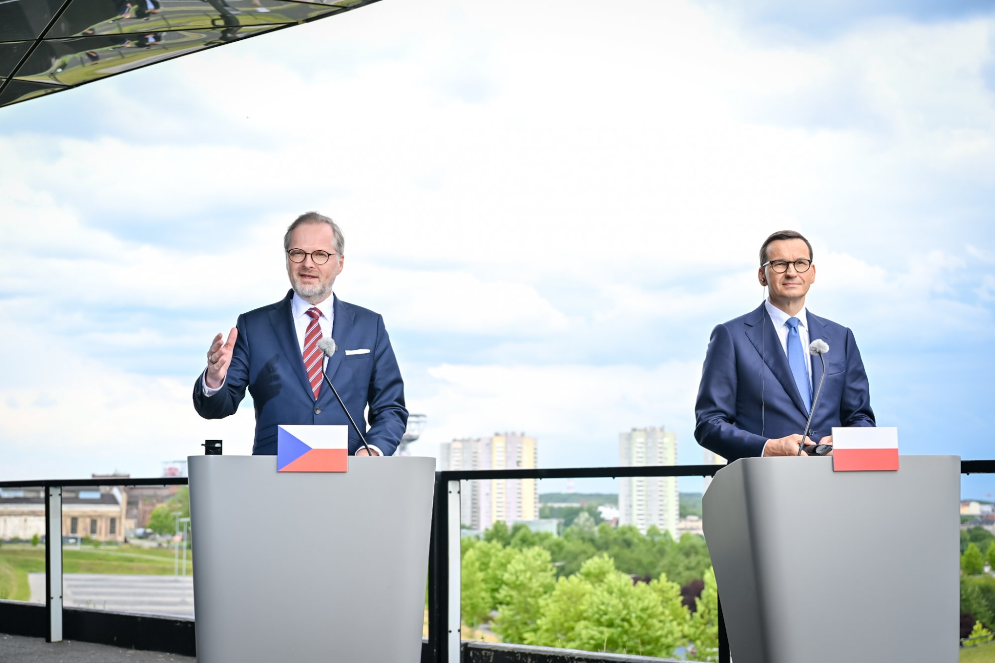 Vlády ČR a Polska jednaly v Katowicích o spolupráci v energetice, dopravě a o podpoře Ukrajiny