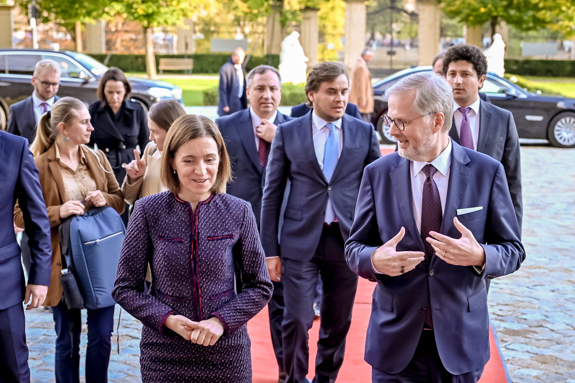 Premiér Fiala jednal s moldavskou prezidentkou Maiou Sanduovou