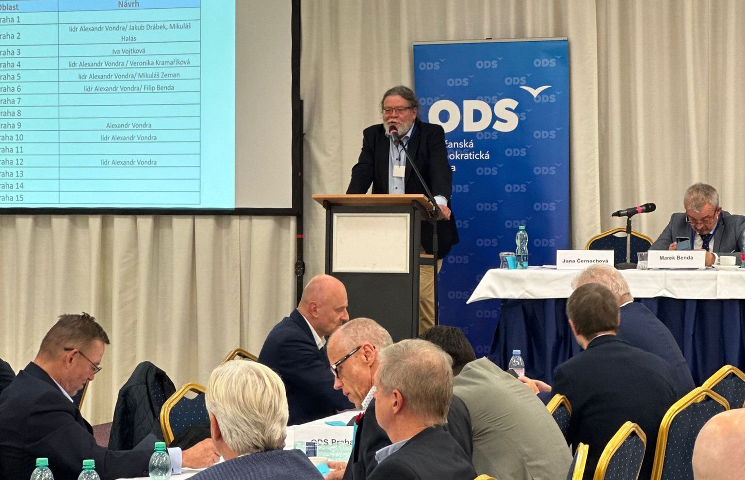 ODS Praha: Pražskou ODS dále povede Marek Benda. Nominaci na lídra kandidátní listiny do Evropského parlamentu získal jednomyslně Alexandr Vondra.