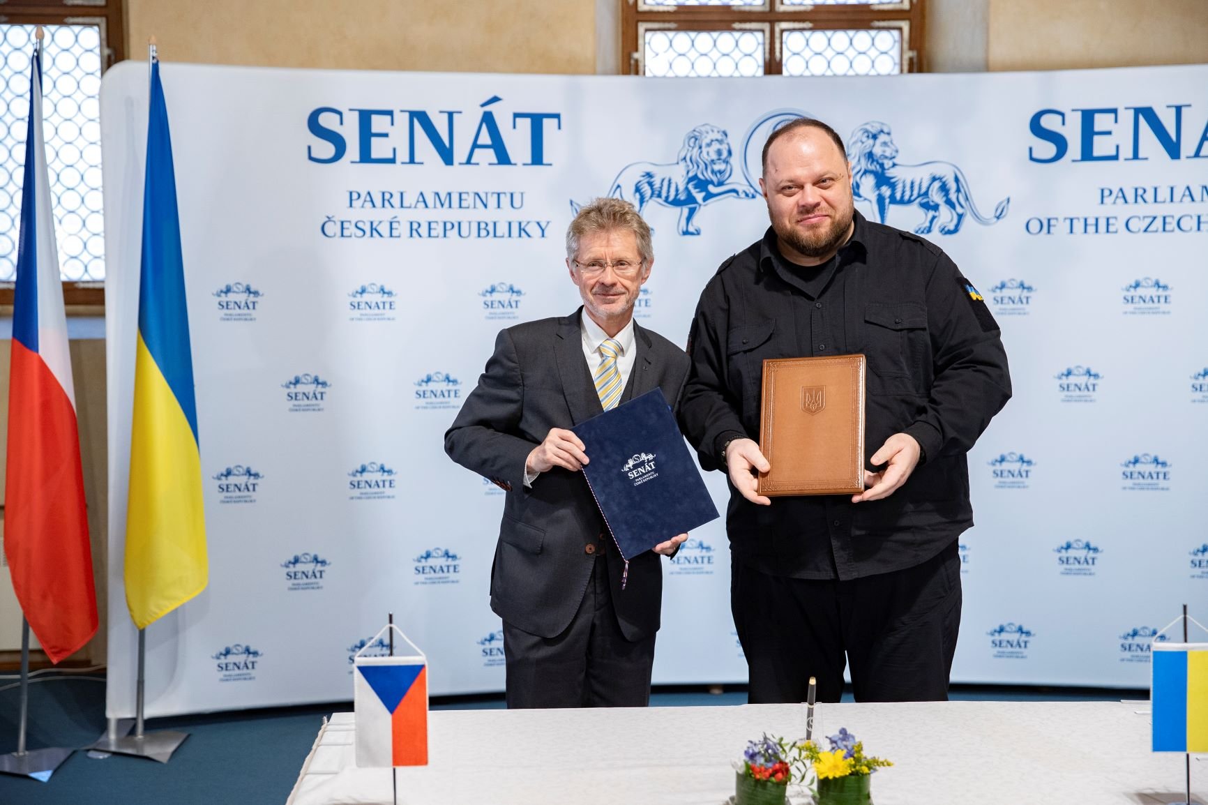 Předsedové českého Senátu a Nejvyšší rady Ukrajiny podepsali společné Memorandum, má podpořit všestrannou spolupráci
