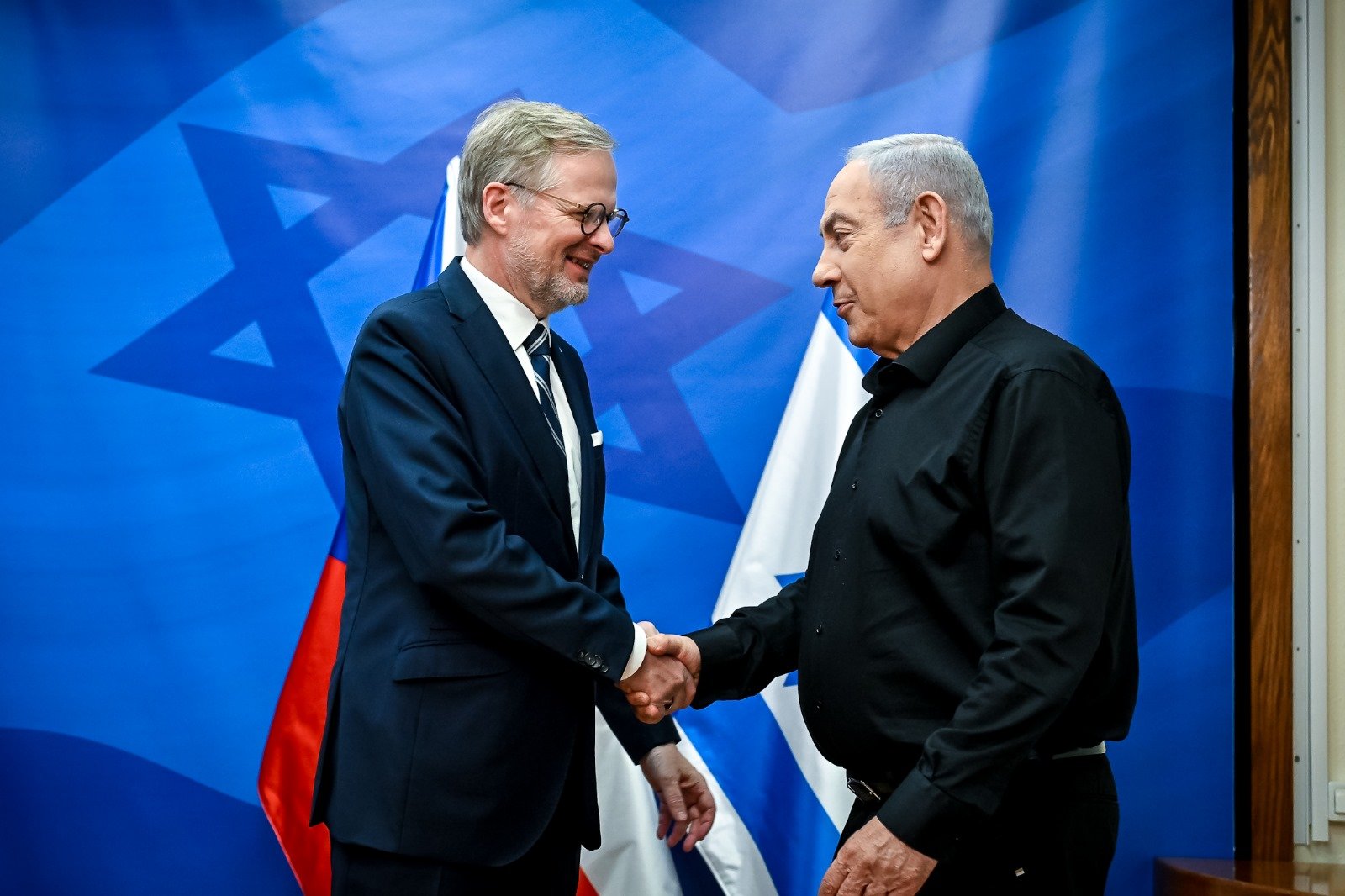 Premiér Fiala jednal v Izraeli s premiérem Netanjahuem a prezidentem Herzogem