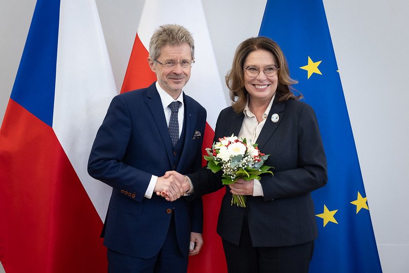 Spolupráce v rámci V4 a povolební situace v Polsku byly hlavními tématy návštěvy předsedy Senátu Vystrčila v polském parlamentu