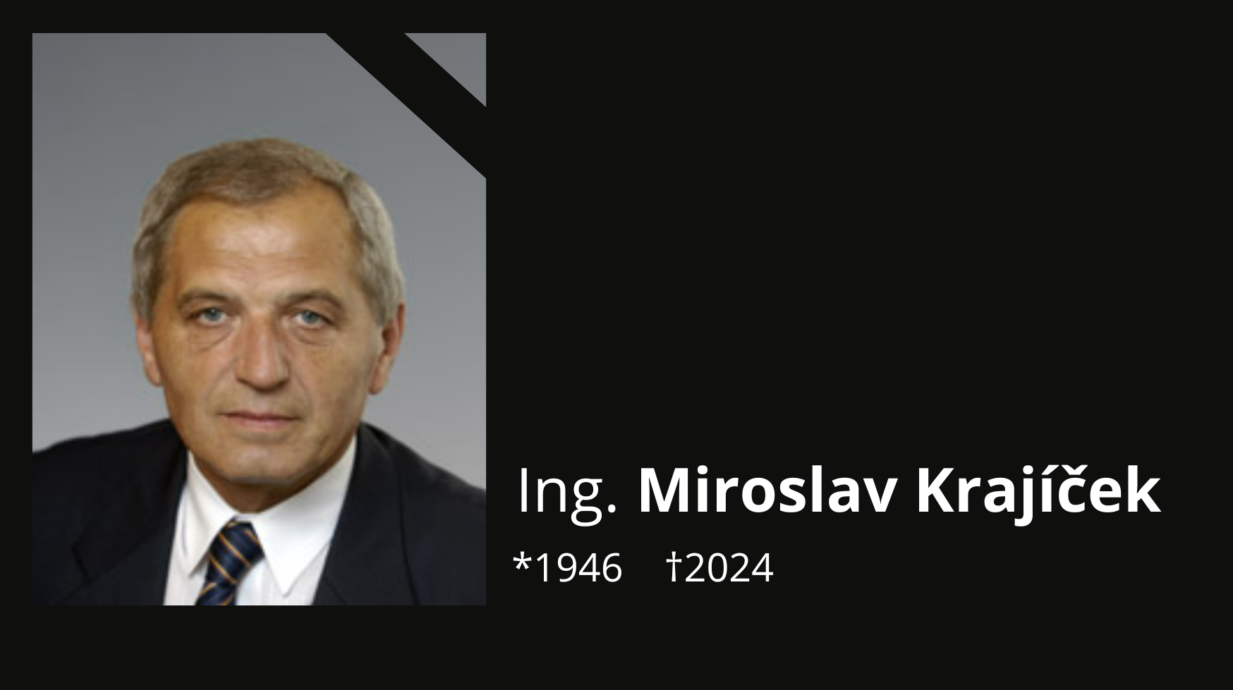 Zemřel Miroslav Krajíček, dlouholetý poslanec a inspirativní občanský demokrat