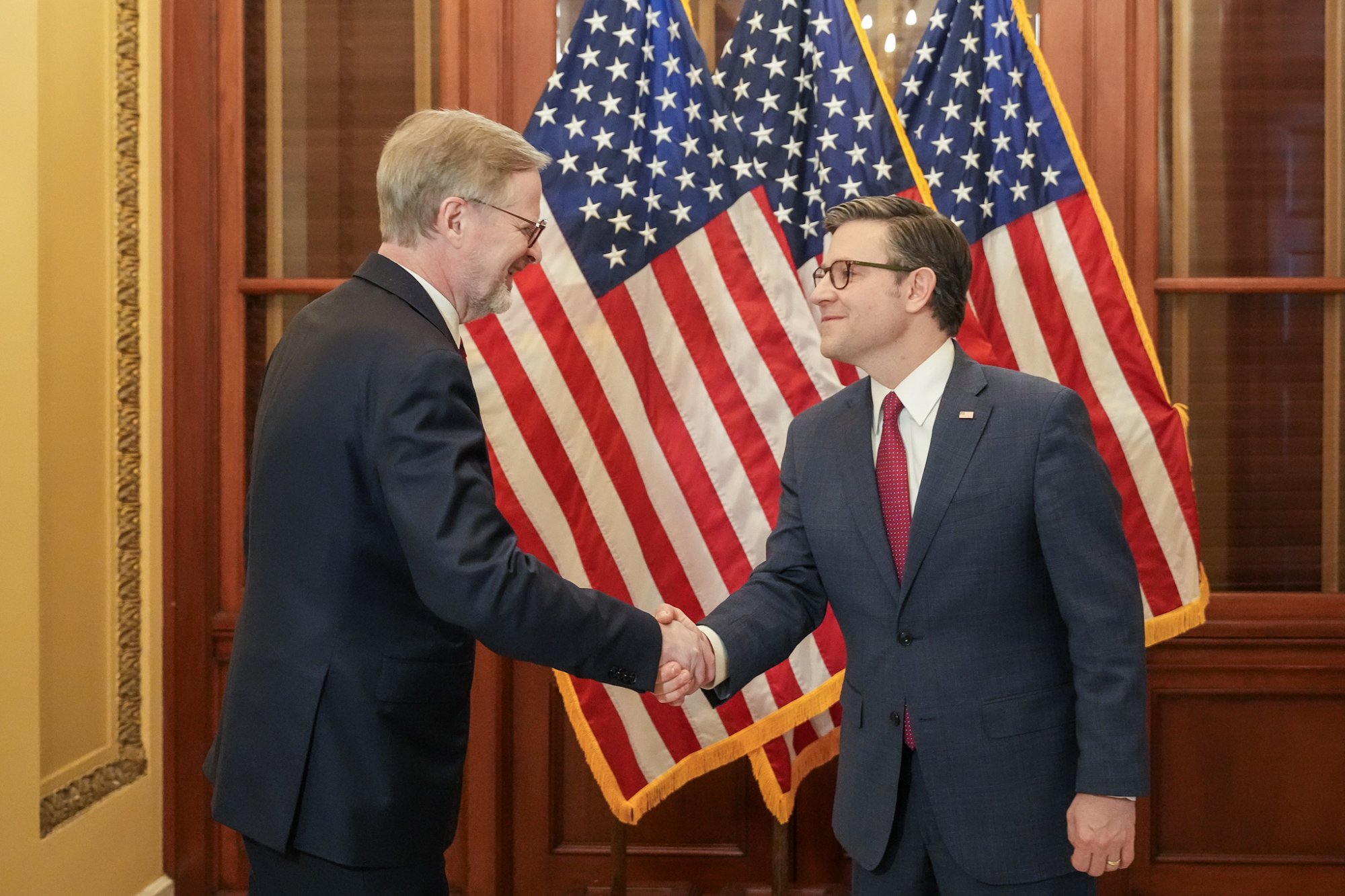 Petr Fiala jednal v americkém Kongresu o hlubší česko-americké spolupráci