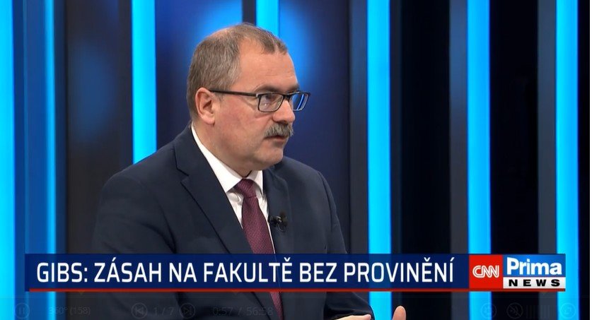360° CNN Prima News: Podle GIBS je zásah na fakultě bez provinění