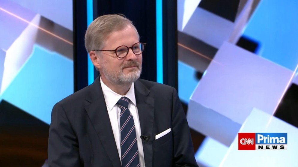 Kdo nemá co nabídnout krajům, straší lidi migrací, řekl premiér Petr Fiala v Partii na CNN Prima News